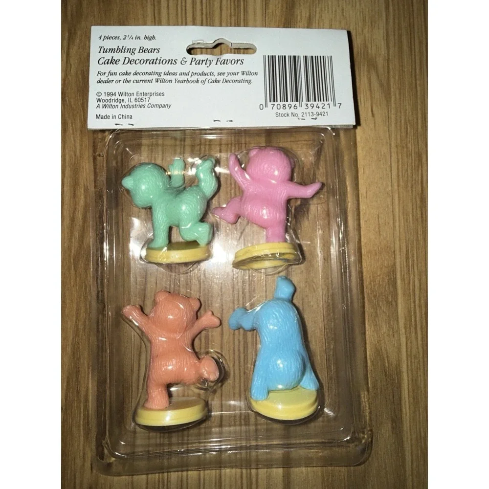 VTG Cake Decorations Wilton Bears‎ Helicopters Avon Bunny Alligator Lot